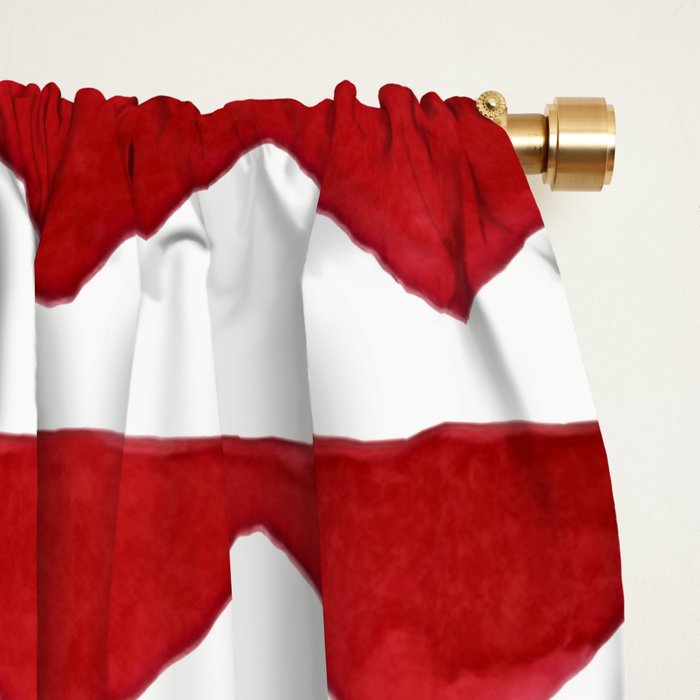 Red Triangle Lines Window Curtain Gallery Image 2