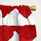 Red Triangle Lines Window Curtain Gallery Image 2