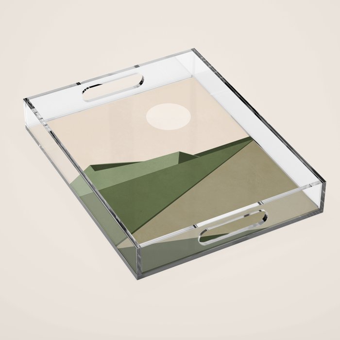 Abstract Minimal Geometric 14 Acrylic Tray Gallery Image 1
