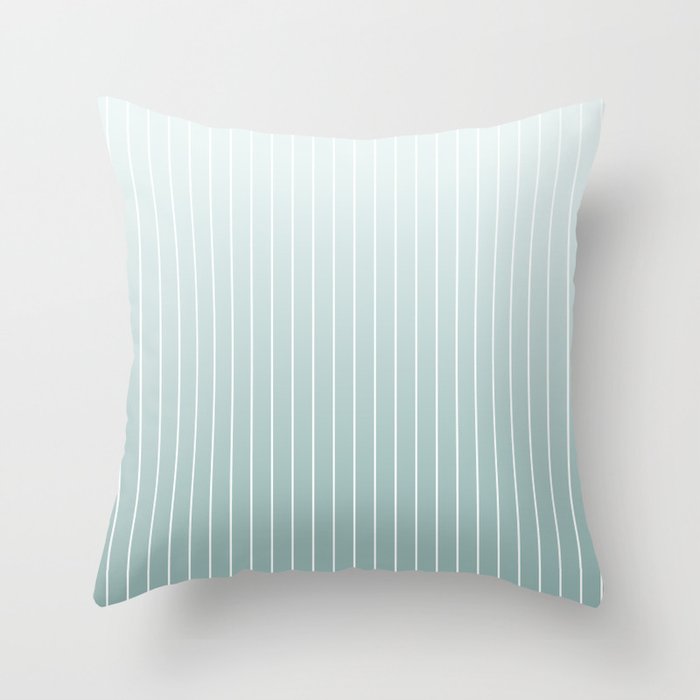Ombre Arch XVII Natural Teal Gradient Modern Geometric Lines Throw Pillow Gallery Image 6