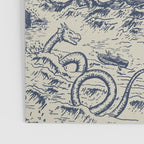 Mythical Sea Creatures Toile de Jouy Poster Gallery Image 3