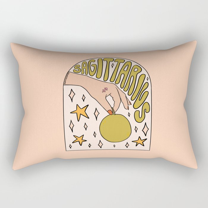 Sagittarius Guava Rectangular Pillow Gallery Image 2