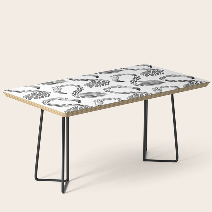 Miami Flamingo - Black Ink Coffee Table Gallery Image 1