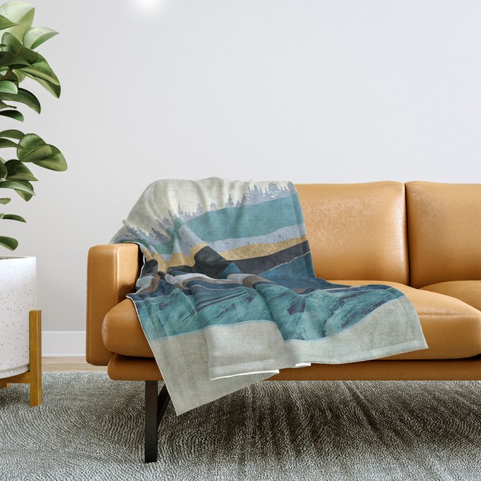 Turquoise Hills Throw Blanket Gallery Image 1