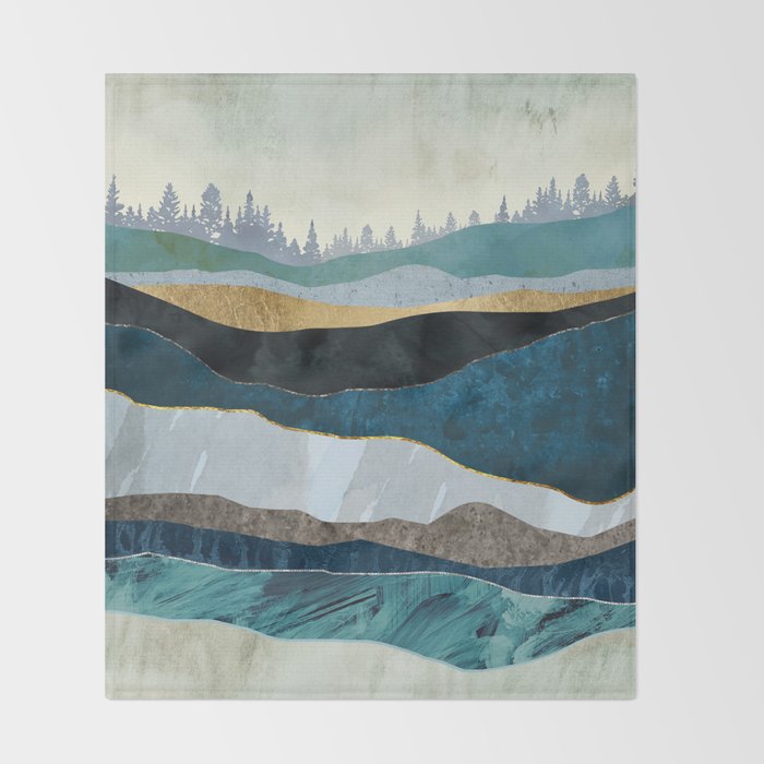 Turquoise Hills Throw Blanket Gallery Image 2