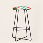 Christmas geometric mosaic art pattern Stool Gallery Image 1