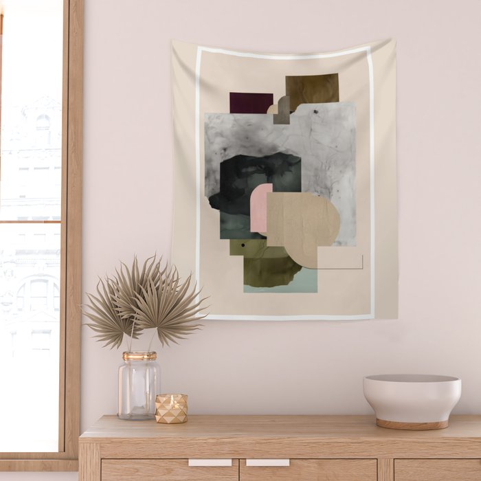 Soft Geometry III Wall Tapestry Gallery Image 2