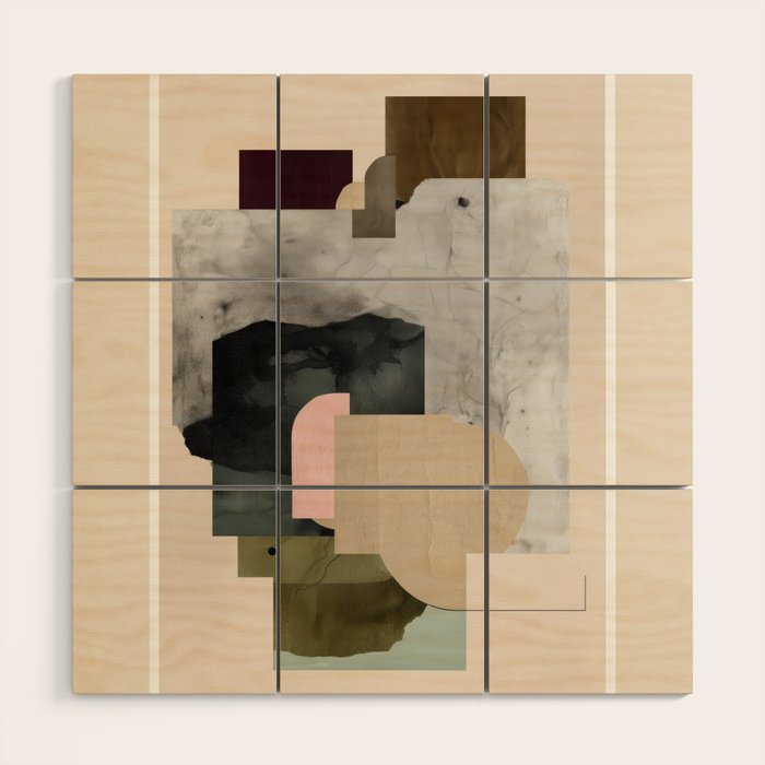 Soft Geometry III Wood Wall Art Gallery Image 1