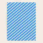 Bavarian Blue and White Diamond Flag Pattern Poster Gallery Image 4