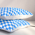 Bavarian Blue and White Diamond Flag Pattern Pillow Sham Gallery Image 3