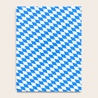 Bavarian Blue and White Diamond Flag Pattern Notebook Gallery Image 4