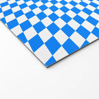 Bavarian Blue and White Diamond Flag Pattern Welcome Mat Gallery Image 2