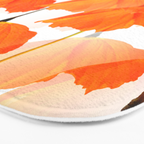 Orange Poppies On A White Background #decor #society6 #buyart Bath Mat Gallery Image 3