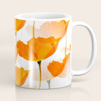 Orange Poppies On A White Background #decor #society6 #buyart Coffee Mug Gallery Image 1