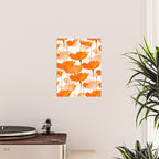 Orange Poppies On A White Background #decor #society6 #buyart Poster Gallery Image 2