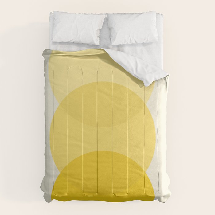 Golden Sunshine Circle Abstract Comforter Gallery Image 1