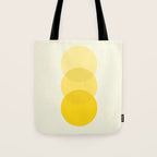 Golden Sunshine Circle Abstract Tote Bag Gallery Image 1