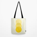 Golden Sunshine Circle Abstract Tote Bag Gallery Image 2
