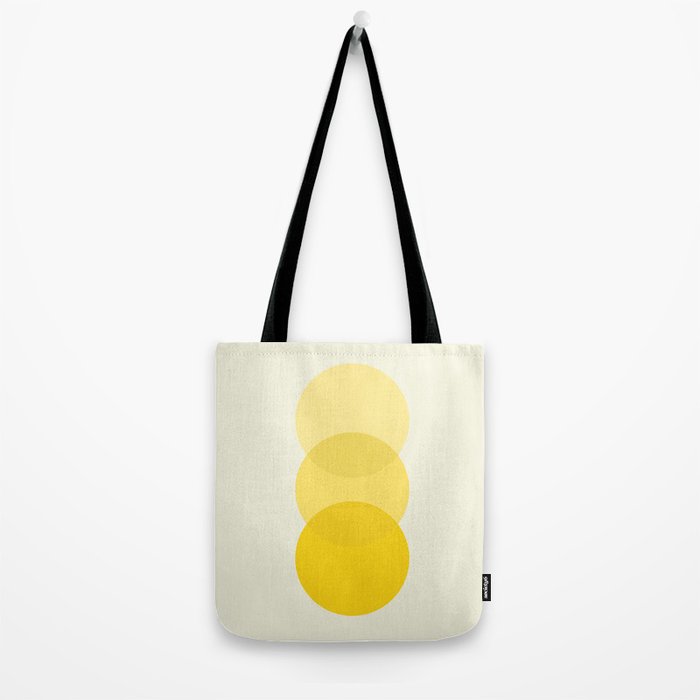 Golden Sunshine Circle Abstract Tote Bag Gallery Image 2