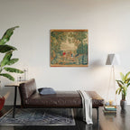 Verdure 18th Century French Tapestry Print Wood Wall Art Gallery Image 2