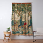 Verdure 18th Century French Tapestry Print Window Curtain Gallery Image 5