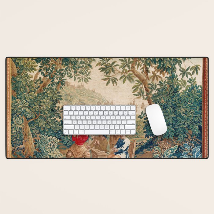 Verdure 18th Century French Tapestry Print Desk Mat Gallery Image 1