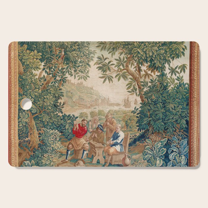 Verdure 18th Century French Tapestry Print Cutting Board Gallery Image 1