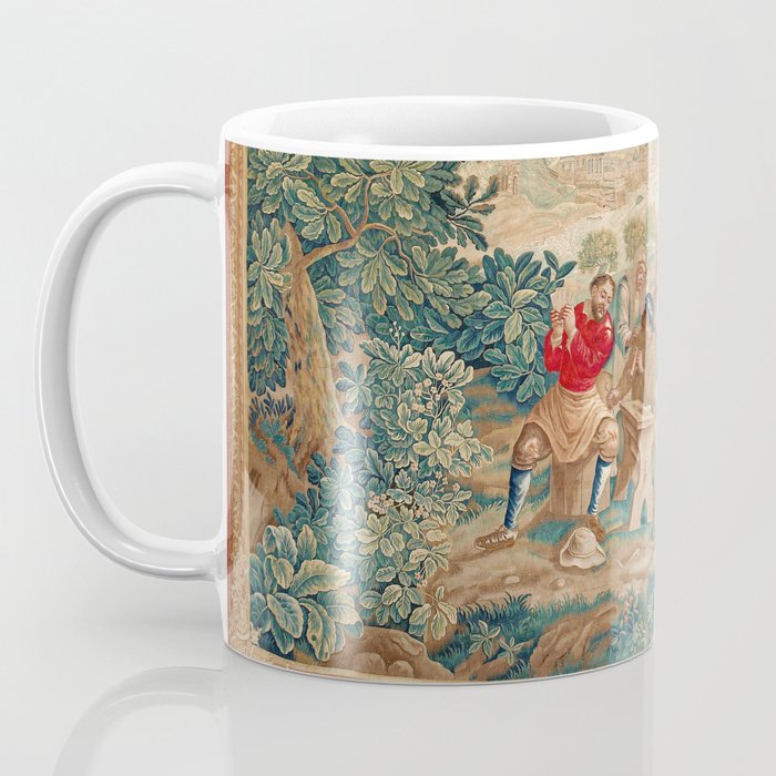 Verdure 18th Century French Tapestry Print Coffee Mug Gallery Image 3