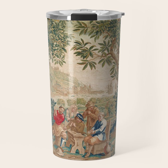Verdure 18th Century French Tapestry Print Travel Mug Gallery Image 1