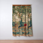 Verdure 18th Century French Tapestry Print Window Curtain Gallery Image 3