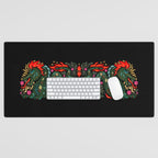 Dragon - Red, Black, Green Desk Mat Gallery Image 1