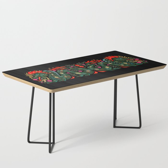 Dragon - Red, Black, Green Coffee Table Gallery Image 1