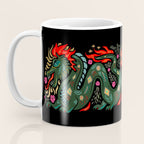 Dragon - Red, Black, Green Coffee Mug Gallery Image 3