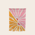 Chantilly & Neon Carrot: Les Fleurs | Flower Market Color Series 09 Wall Hanging Gallery Image 1