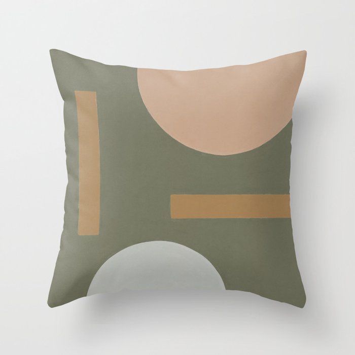Geometric Shapes #2 Throw Pillow Gallery Image 1
