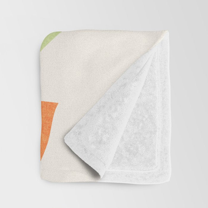 Retro Sunset Garden Still Life Throw Blanket Gallery Image 3