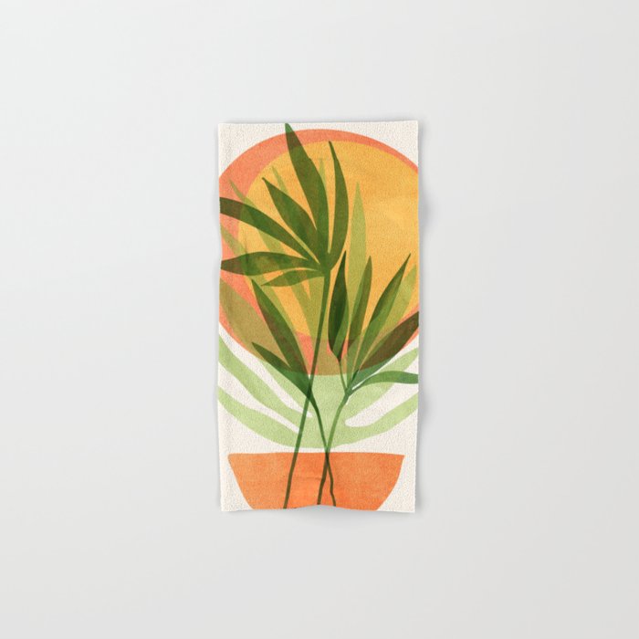 Retro Sunset Garden Still Life Towels Gallery Image 1