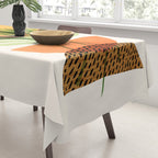 Retro Sunset Garden Still Life Tablecloth Gallery Image 3