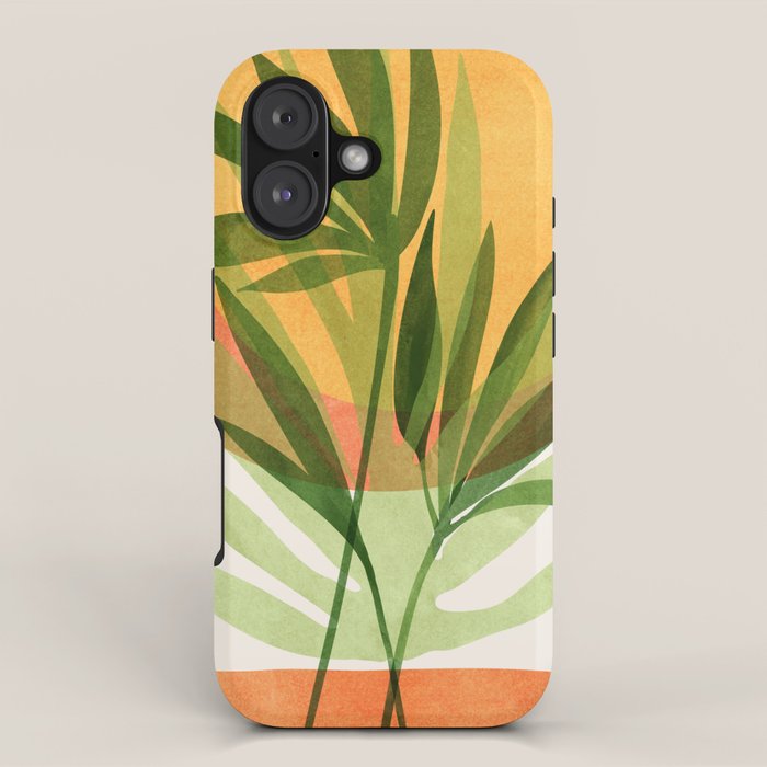Retro Sunset Garden Still Life iPhone Case Gallery Image 1