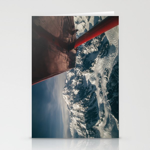 Flying Around Denali Stationery Card Gallery Image 1