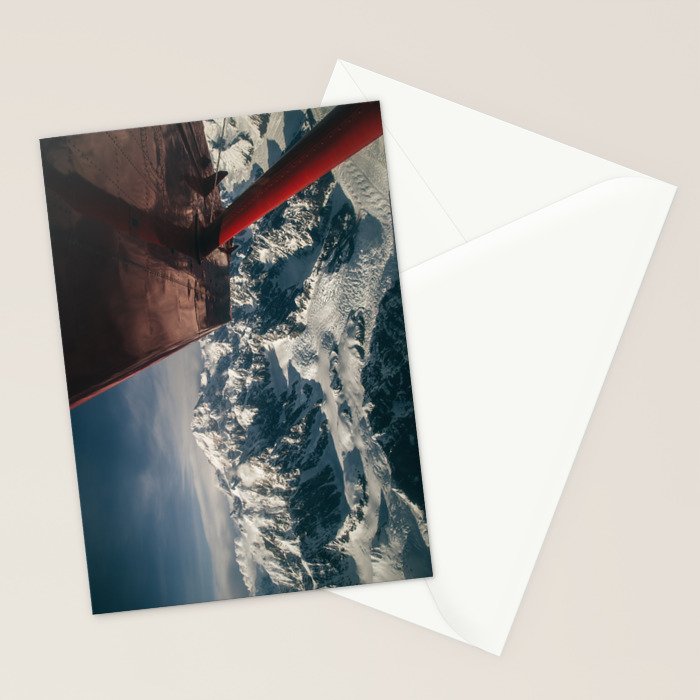 Flying Around Denali Stationery Card Gallery Image 2