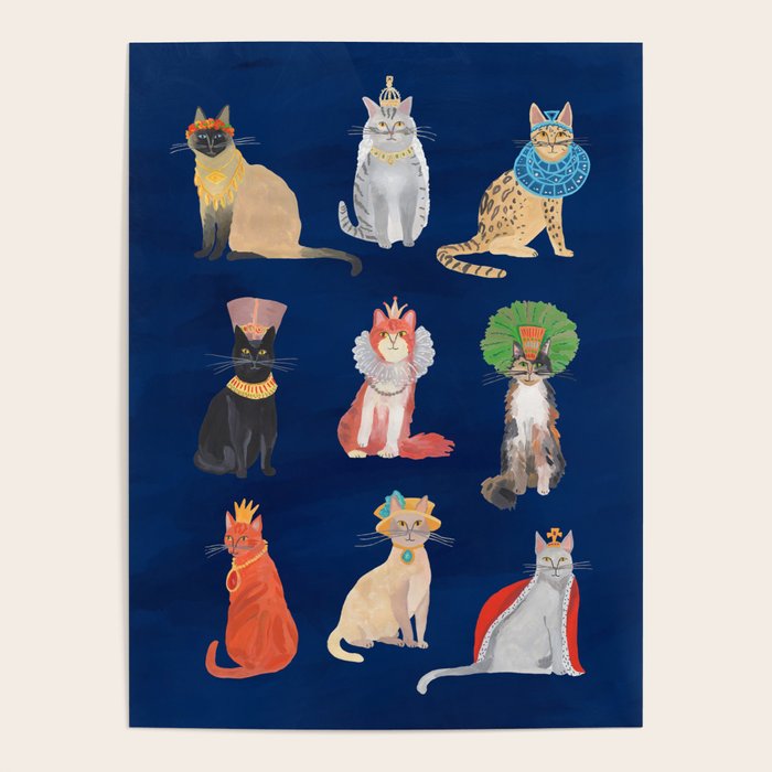 Cat Queens (Blue) Poster Gallery Image 1