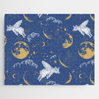 Celestial Pigs lunar blue Jigsaw Puzzle Gallery Image 1