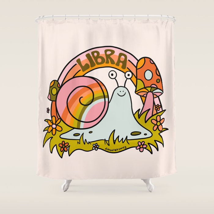 Libra Snail Shower Curtain Gallery Image 1