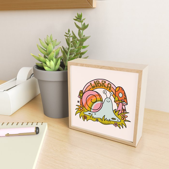 Libra Snail Mini Art Print Gallery Image 2