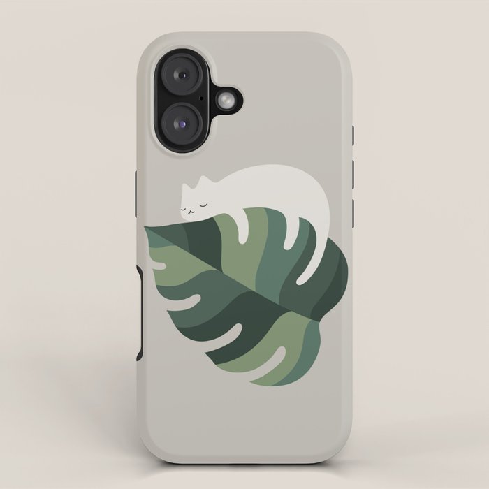 Cat and Plant 10 iPhone Case Gallery Image 1