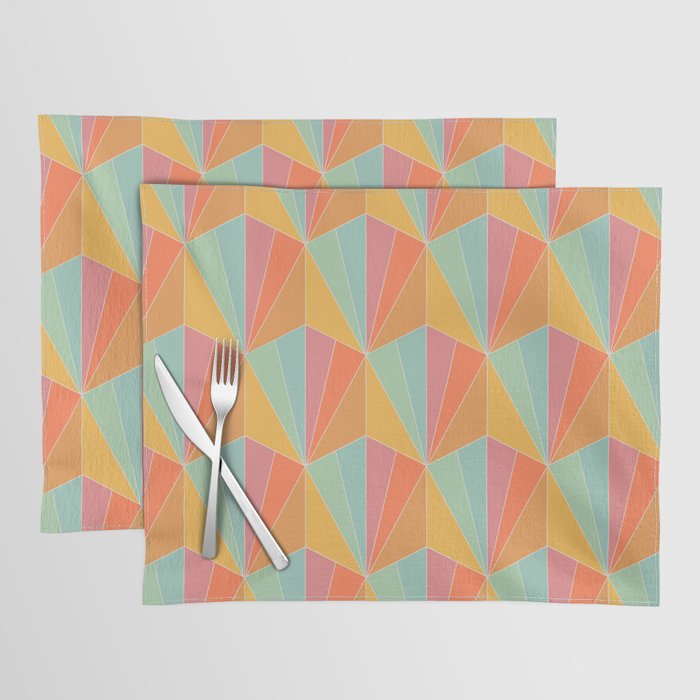 Gisela Color Block Pattern II Placemat Gallery Image 1