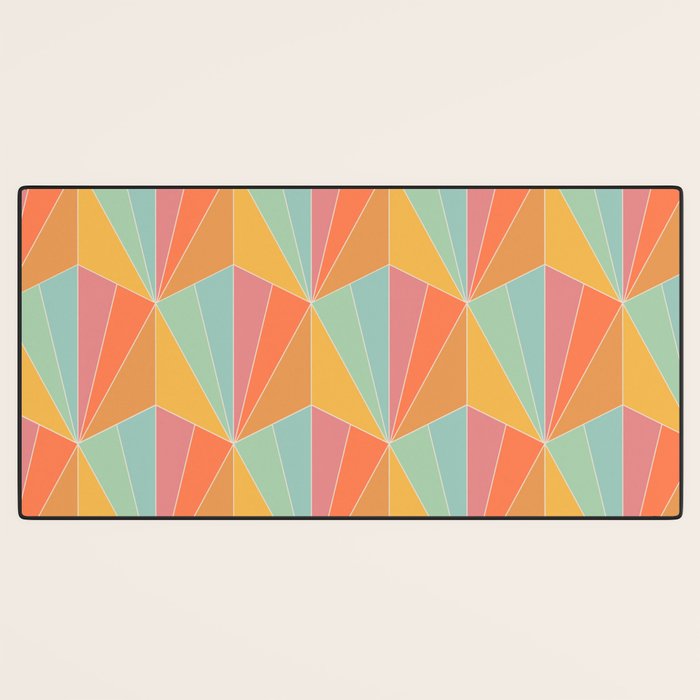 Gisela Color Block Pattern II Desk Mat Gallery Image 3