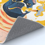 Should I Over Explain Myself or Remain Misunderstood? | Bulldog Pets Funny Quote, Typography Poster Saying Phrase, Cute Quirky Whimsical Dog Animals Naive Illustration Rug Gallery Image 4