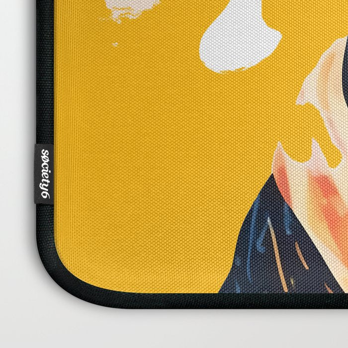 Should I Over Explain Myself or Remain Misunderstood? | Bulldog Pets Funny Quote, Typography Poster Saying Phrase, Cute Quirky Whimsical Dog Animals Naive Illustration Laptop Sleeve Gallery Image 3